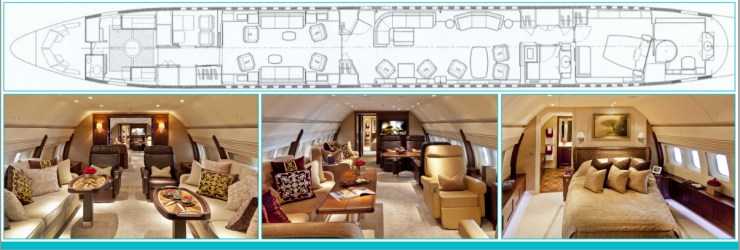 plan photo cabine Boeing 737 BBJ
